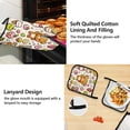 thumbnail image 4 of Cute Bear with Sweet and Dessert 5 Pcs Kitchen Set Heat Resistant Oven Mitts and Non-Slip Pot Holders with Adjustable Cooking Apron, 4 of 6