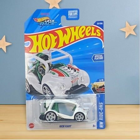 2025 HOT WHEELS KICK KART WHITE 23/250 HW RIDE ONS 2/5 LET'S RACE NETFLIX