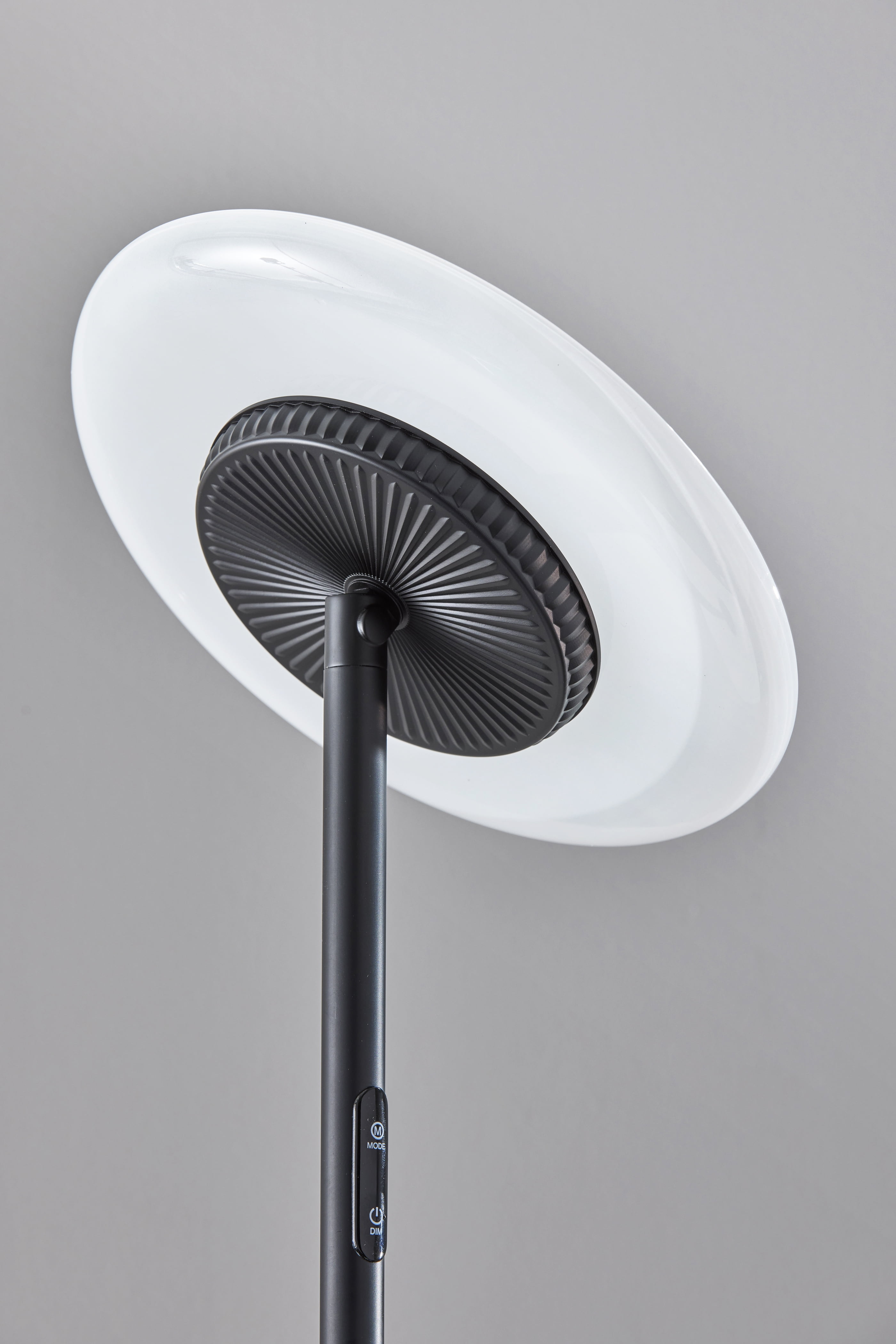 Simplee Adesso Brand RGB Black Floor Lamp, 6 Different Automatic Color Change, Modern Design, New