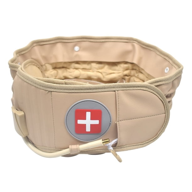 Cinturón de tracción Lumbar para la espalda, faja inflable para la cintura, soporte para la columna Lumbar, cómodo y transpirable, cinturón de descompresión