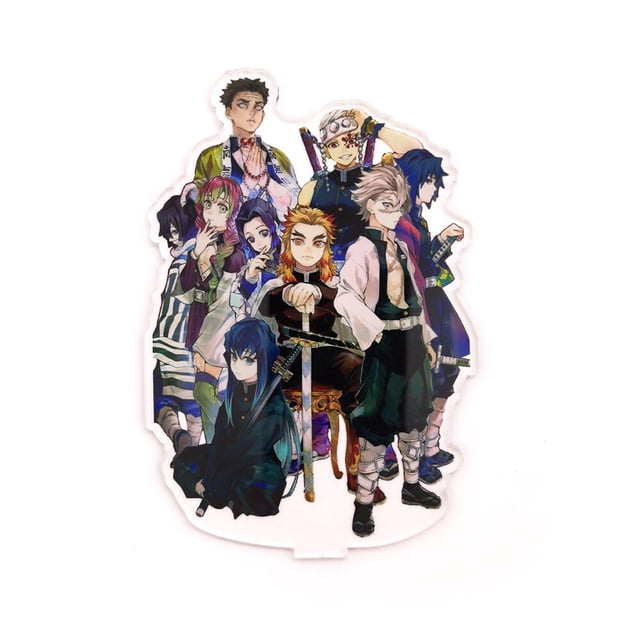 Demon Slayer Kimetsu no Yaiba Kanao Kyoujurou Mitsuri Shinobu Giyuu HM figura acrílica con soporte modelo soporte pastel topper anime Gao Jinjia LED