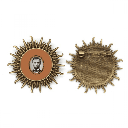 Lin Kun Free Quotes Memorial Metall Sonne Brosche Haken Pin