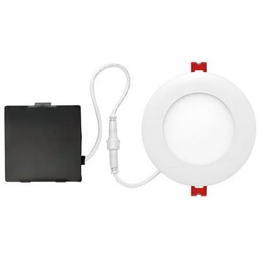 Globe Electric 235681 4 in. 9W 540 Lumens 3000K 90 CRI White LED Integrated Ultra Slim Recessed Kit