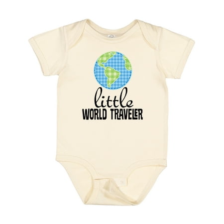 

Inktastic Little World Traveler Gift Baby Boy or Baby Girl Bodysuit