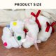 thumbnail image 3 of Hair Scrunchie for Women and Kids Plush Bowknot Hair Bands Sweet Ponytail Holder for Daily Use Hair Styling Accessories color, 3 of 4