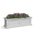 thumbnail image 3 of Mayne Fairfield 36" x 11" x 11" Rectangular White Self Watering Plastic Window Box Planter, 3 of 17