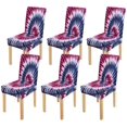 thumbnail image 1 of Funda Protectora de Silla Estiramiento ABPHQTO Patrones Tie Dye Juego de 6, 1 of 4