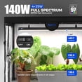 thumbnail image 4 of Barrina LP750 Indoor Greenhouse with Grow Light 5-Tier Plant Stand with Light 140W TX-S35 2FT 5000K Full Spectrum Plant Shelf with Tent Timer & Thermometer for Seed Tray Growth 29.5 x 13.8 x 70.9IN, 4 of 9