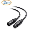 thumbnail image 2 of Cable Matters 2-Pack Premium XLR to XLR Microphone Cable 6 Feet, Oxygen-Free Copper (OFC) XLR Male to Female Cord/XLR Cables/Mic Cable, 2 of 6