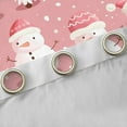 thumbnail image 4 of Castle Fairy Girls Cartoon Snowman Black Out Curtains,Pink White Curtains Pack of 2 (42x63 Each),Happy New Year Bedroom Curtains,Lightweight Room Decor, 4 of 6