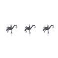 thumbnail image 1 of Broche de dibujos animados Jumpingount tortuga caballo estampado floral estilo vintage, 1 of 6