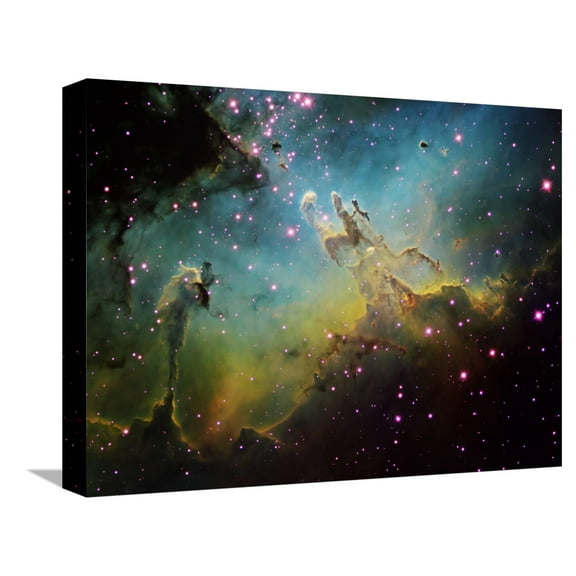 Art.com M16 the Eagle Nebula Stretched Canvas Print Wall Art by Stocktrek Images, 16" x 12"