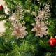 thumbnail image 4 of Oioii 2PCS Christmas Poinsettia Flower Decorations - Artificial Ornaments for Xmas Tree, Wreath, Wedding Party Decor, 4 of 6