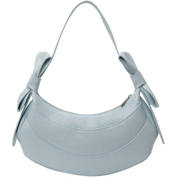 Bow Tie Hobo Bag for Women Crescent Shoulder Bag for Women Y2k Purse Fashion Evening Bag Handbag Clutch Work Dating
