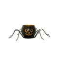 thumbnail image 2 of Halloween Candle Holder, Iron Glass Candlestick Halloween Pumpkin Lights Black Candlestick Party Scene Arrangement Halloween Decoration Ornaments, Halloween Spooky Candle Holder, 2 of 6