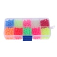 thumbnail image 1 of 1000pcs Durable ful Fluorescence Peach Bead, 1 of 8