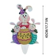 thumbnail image 3 of Cartel para exteriores Adornos de Pascua Recortes de Pascua para jardín Huevos de plástico para exteriores Cartel para exteriores Artículos para fiestas de Pascua, 3 of 5