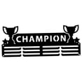 thumbnail image 4 of FashionCha Medal Hanger Iron Wall Mounted Awards Display Rack Sports Medal Holder Plaques Organizer Running Certificate Holder Easy Installation Suitable for Athletes Home Gym Height 11.75 cm, 4 of 8