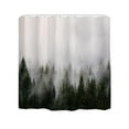 thumbnail image 1 of 71 Inch Extra Long Nature Shower Curtain Bathroom With Hooks, 1 of 8