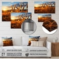 thumbnail image 4 of Designart "Country beauty Golden Harvest" Landscapes Metal Wall Art, 4 of 5