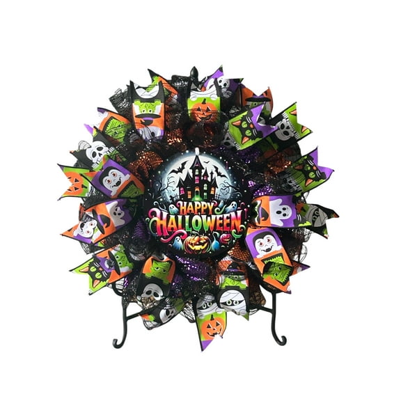Happy Halloween, Halloween Wreath, Halloween Decor