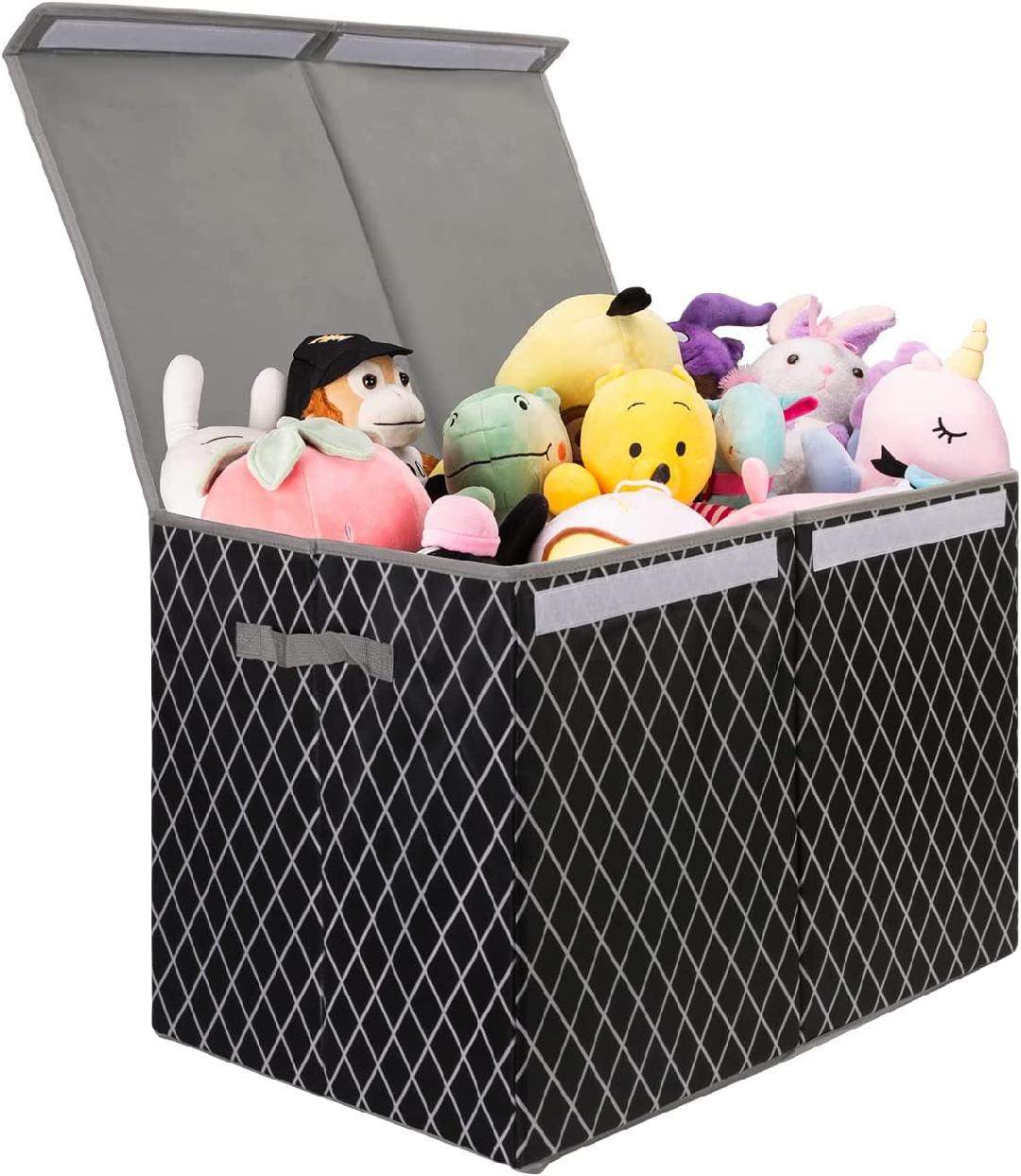 Large Toy Chest Box for Kids, Collapsible Toys Storage Chest with Flip