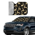thumbnail image 4 of Bingfone Christmas Gold Deers Car Windshield Sun Shade Protector Keep Your Vehicle Cool Sun Shield Visor Cover Foldable For Car Truck Suv-Small, 4 of 9