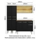 thumbnail image 3 of Madesa Gabinete de Cocina Integral Compacta 169 cm Emilly Rústico/Negro 09, 3 of 9