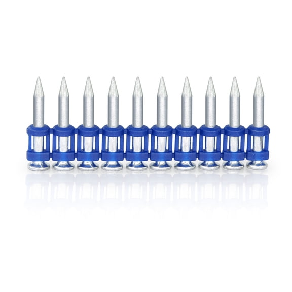 KIMSING MTSD-25 12 Gauge 1 Inch x.109 Inch Plastic Collated Concrete and Steel Drive Pin, 1000 PCS/Box