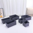 thumbnail image 5 of Unique Bargains Fabric Storage Cube Storage Bin Storage Basket Dark Grey, 5 of 8