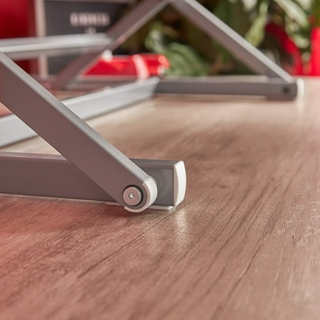True Seating - Ergo Height Adjustable Standing Desk Converter, Large - White