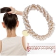 thumbnail image 1 of Hair Rope Crystal Elastic Hair Bobbles 2 In 1 Crystal Hair Holders Bracelet Scrunchies For Women Hair Accessories Braid Scrunchies Ponytail, Hair Rope for Women, 1 of 7