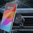 thumbnail image 6 of Magnetic Wireless Car Mount Charger,Aidoshy for Magsafe Car Mount Charger, 15W Fast Charging,Air Vent Phone Holders for Your Car for Magsafe Car Phone Holder for iPhone 15/14/13/12 Fast Charging, 6 of 7