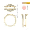thumbnail image 6 of ANGARA Natural 0.07 Ct. Diamond Fashion Ring in 14K Yellow Gold for Women (Ring Size: 6), 6 of 11