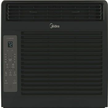 Midea 6,000 BTU 115V Window Air Conditioner with ComfortSense Remote, Black, MAW06R1WBL