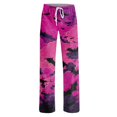 thumbnail image 4 of Purple Fall, Autumn, & Halloween Themed Pajama Pants Women's Halloween wide leg pants. High waist, soft, comfy, baggy style, with pockets. Great for parties. S, 4 of 5