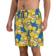 thumbnail image 2 of Men's The Simpons (1) Quick Dry Summer Swim Trunks Board Shorts Beach Bathing Suit Large, 2 of 9