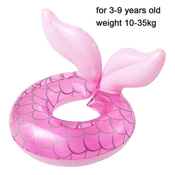 Pool float kids mermaid swim ring baby inflatable swimming circle pool ...