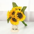 thumbnail image 4 of CQCYD Artificial Sunflower, Bright Yellow Daisy Artificial Flowers For Home Decor Wall Decorations Wedding Party Spring Summer Seasonal Decorations, 4 of 9