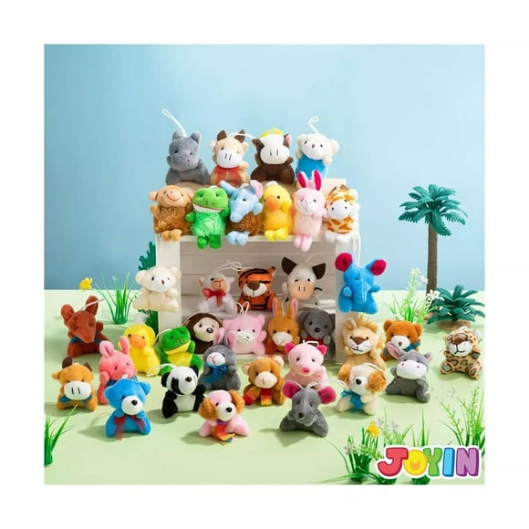 36 Pcs Mini Sea Animal Plush Toys 3” Stuffed Bulk for Kids Birthday Party Favors Basket Stuff Pinata Filler Goodie Bag Fillers School Prizes