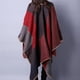 thumbnail image 3 of Minnieouse Ponchos de moda, capas ligeras, suaves, de gran tamaño, chales, silenciador lavable, bufanda acolchada de Cachemira de simulación Accesorios de disfraces Rojo, 3 of 5