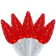 thumbnail image 2 of Northlight LED C6 Faceted Christmas Lights - Red - 22.5' White Wire - 70ct, 2 of 8