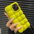 thumbnail image 2 of Cute Cartoon 3D Block Lattice Case for iPhone 15 14 13 16 Pro Max 12 11 Glossy Candy Solid Color Soft Silicone Shockproof Cover, 2 of 22