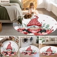 thumbnail image 5 of Round Rugs 7Ft, Valentines Day Gnomes Round Area Rug Washable Indoor Throw Carpet, Red Love Heart Eucalyptus Leaves Large Non Slip Circle Rug for Dining Room Playroom Home Decor Aesthetic, 5 of 8