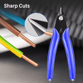 thumbnail image 1 of 5" Plier Set Sale,Flush Cutters with Spring,Precision Wire Snip,Wire Cutters for Jewelry Making,Zip Tie ,Side Cut, 1 of 8