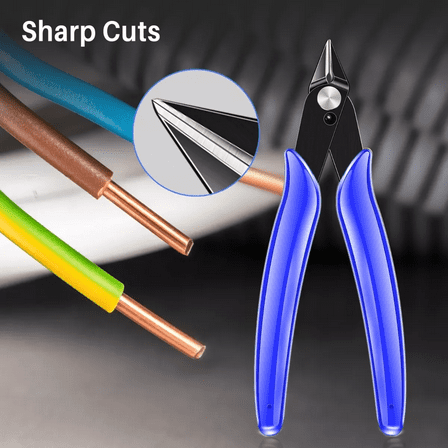 5" Plier Set Sale,Flush Cutters with Spring,Precision Wire Snip,Wire Cutters for Jewelry Making,Zip Tie ,Side Cut