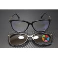 thumbnail image 2 of Tom Ford Women's Blue Block Eyeglass Frames w/ Clip-On Sun Lens - FT5824 56mm, 2 of 6
