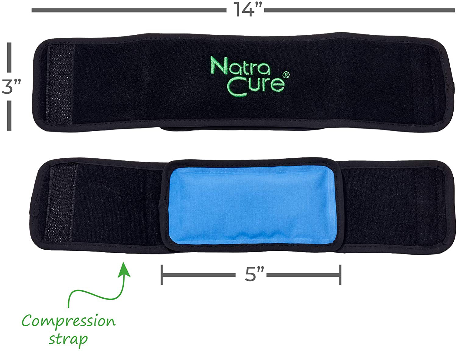 Stay-Put® Cold Therapy Wrap Medium (8” x 12”) – Reusable Ice Packs with  Straps, Cold Pack Compress for Arms, Shins, Calves, and Smaller Joint Pain