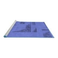 thumbnail image 2 of Ahgly Company Machine Washable Indoor Rectangle Abstract Blue Modern Area Rugs, 5' x 7', 2 of 4