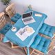 thumbnail image 2 of Xiao Hua Cojín Delgado Azul para Silla de Comedor -2 Piezas, Cojín Acolchado de Encaje Que Reduce la Presión, Cojín Antideslizante para Silla de Comedor para Sala de Estar Silla de Ocio, 15.75 X, 2 of 5